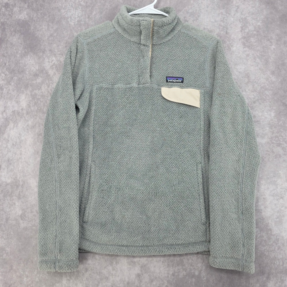 Patagonia Re-Tool Snap-T Pullover Women's Medium Gray Fleece 25442